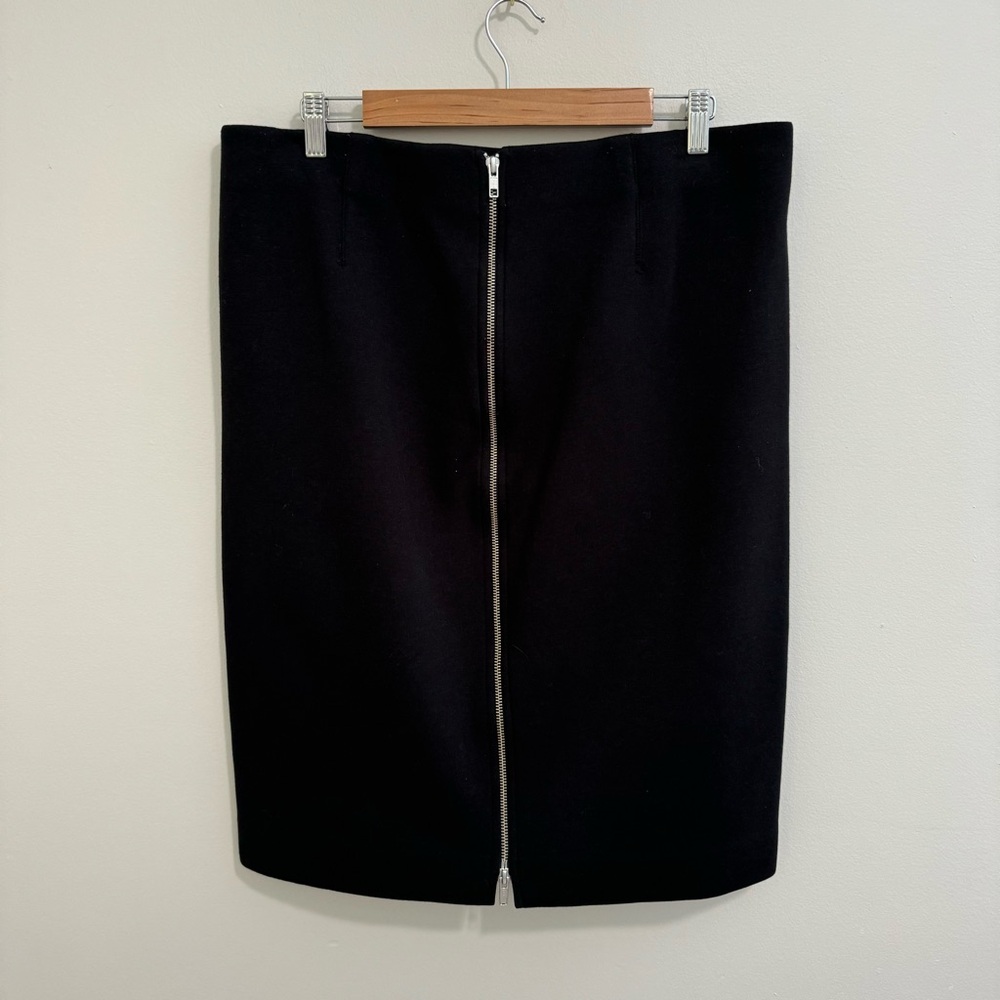 J. Crew Black Pencil Skirt with Front Zip